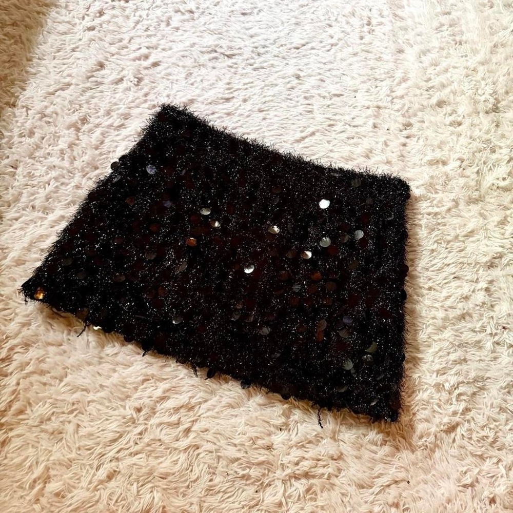 Nasty Gal Whimsygoth‎ Weird Core Sequin Party Rave Mini Skirt Womens 12 Dopamine